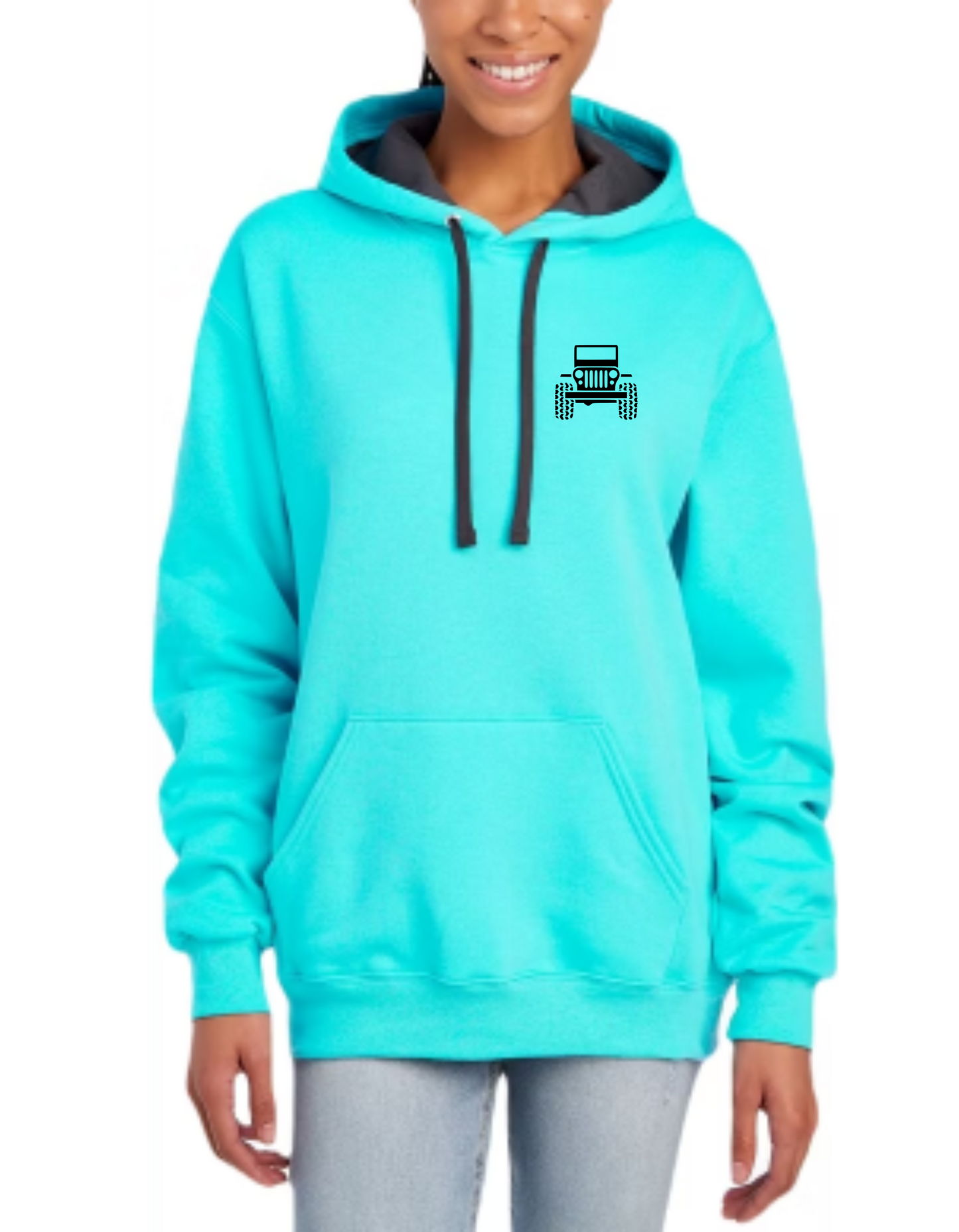 Blue Jeep Girl Hoodie