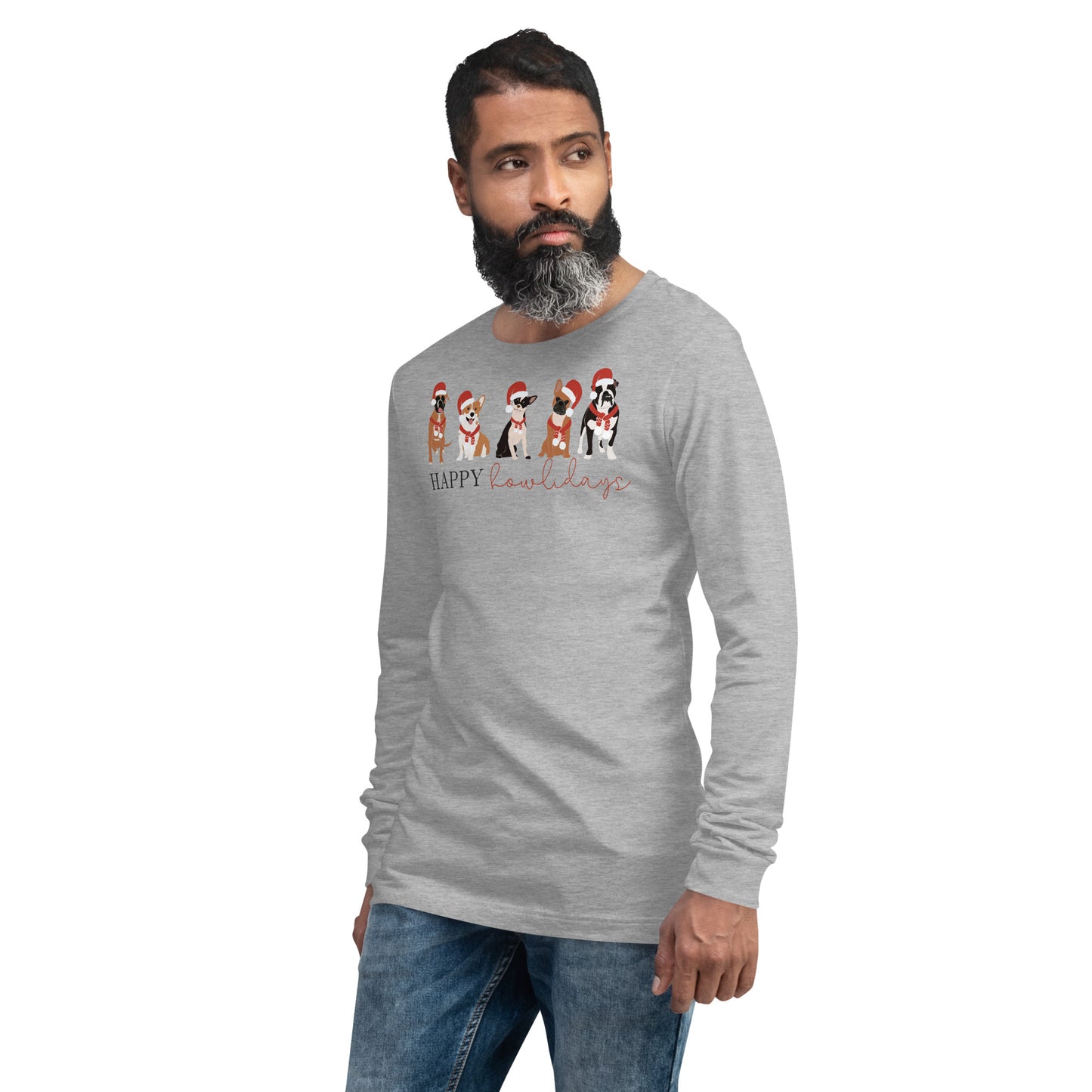 Happy Howl-idays Unisex Long Sleeve Tee